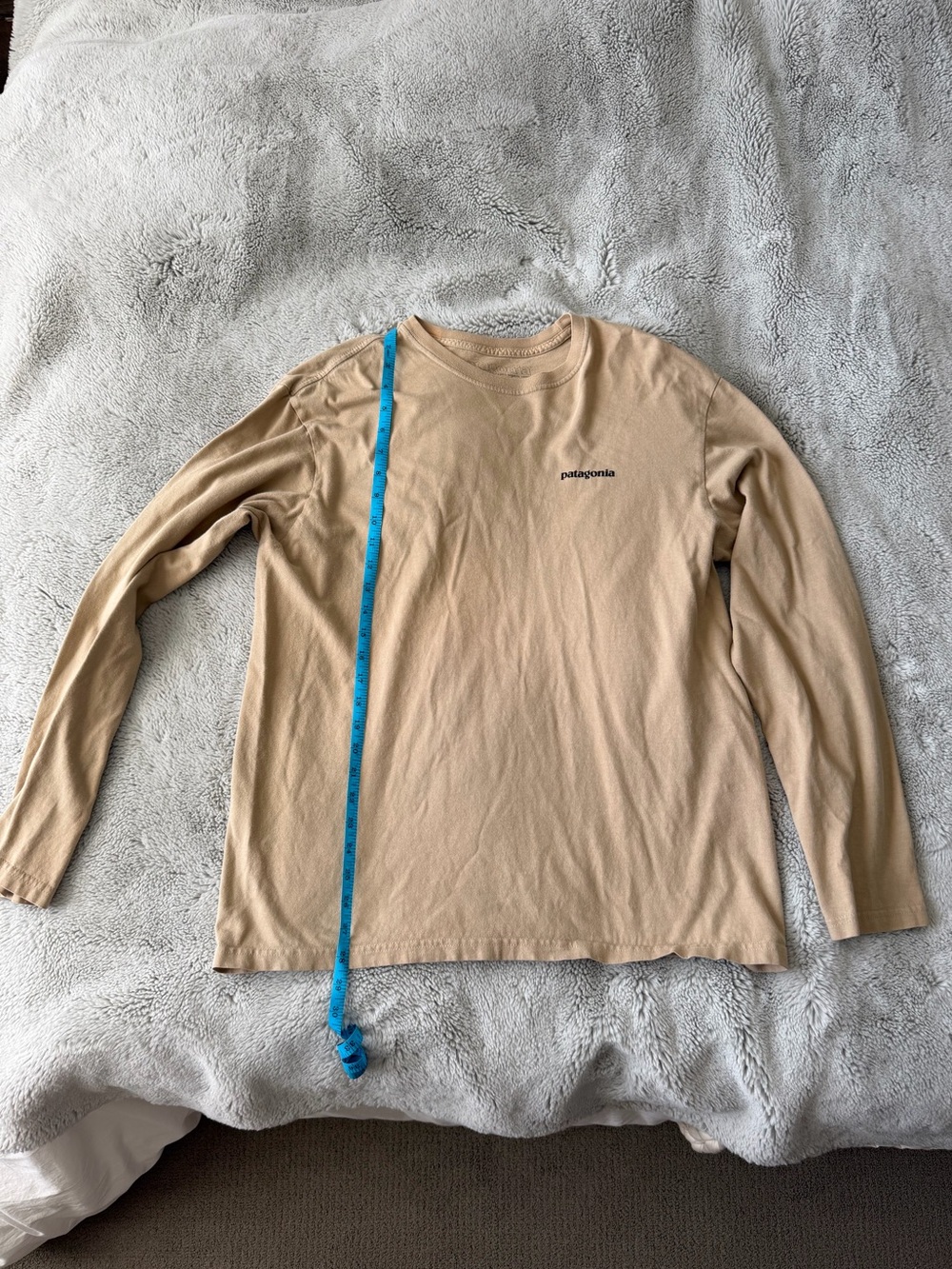 Patagonia organic 100% cotton long sleeve t shirt tee size large mens L
